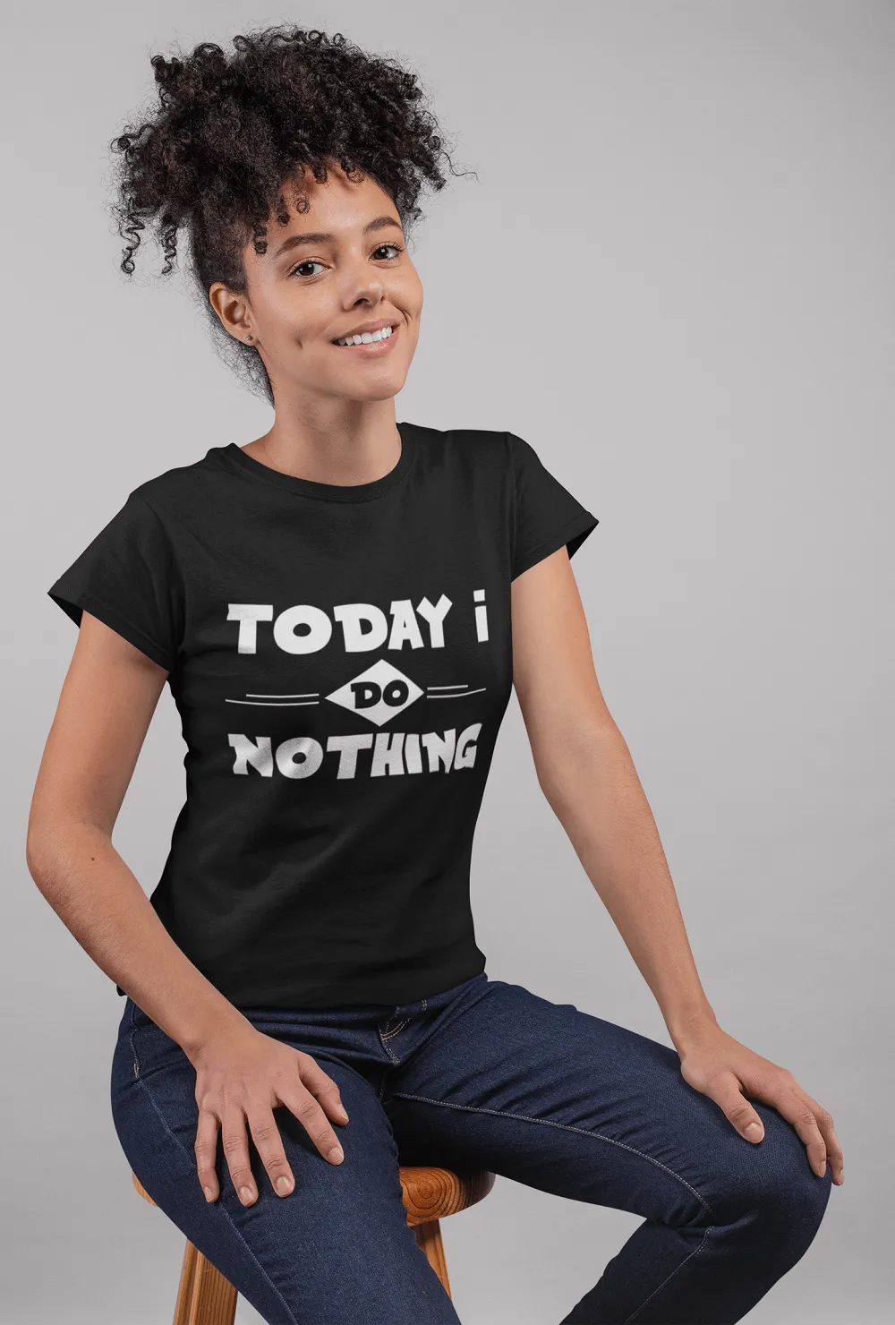 !!! Funny Lazy Day Tee - Today I Do Nothing -