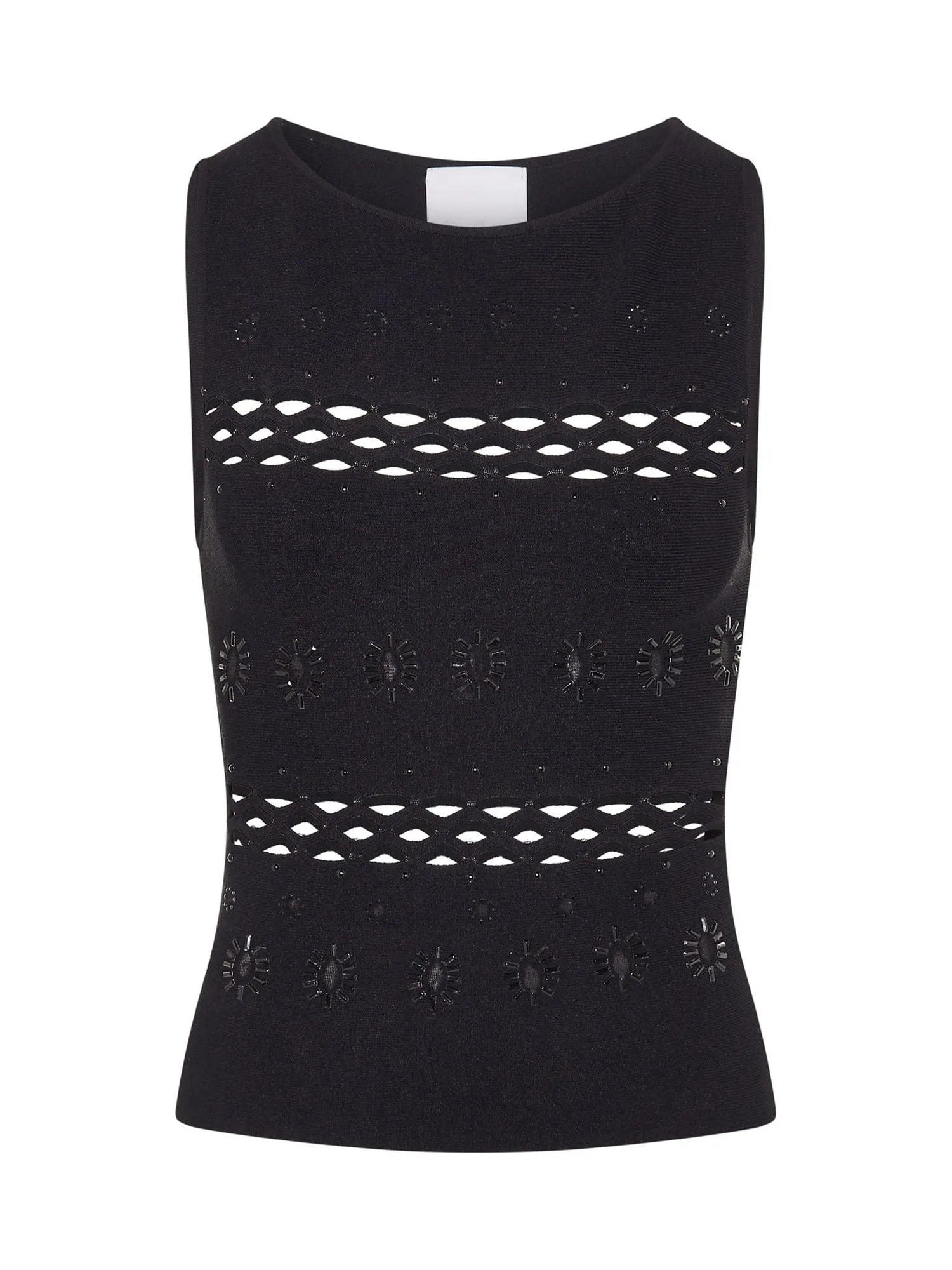 05 Elemental Zoe Embellished Singlet | Black