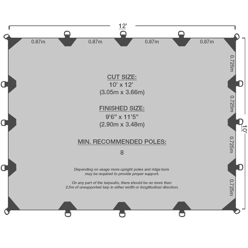 10' x 12' Durarig Heavy Duty Tarp