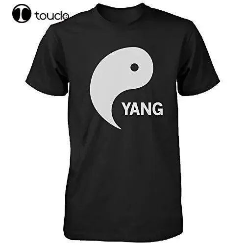 100% Cotton Yin Yang Black And White Shirts Matching T-Shirts Cute Asian Couple Tees Summer Style Tee Shirt