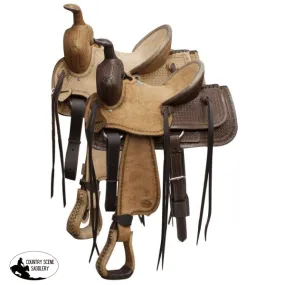 13" Blue River roper saddle FQHB.