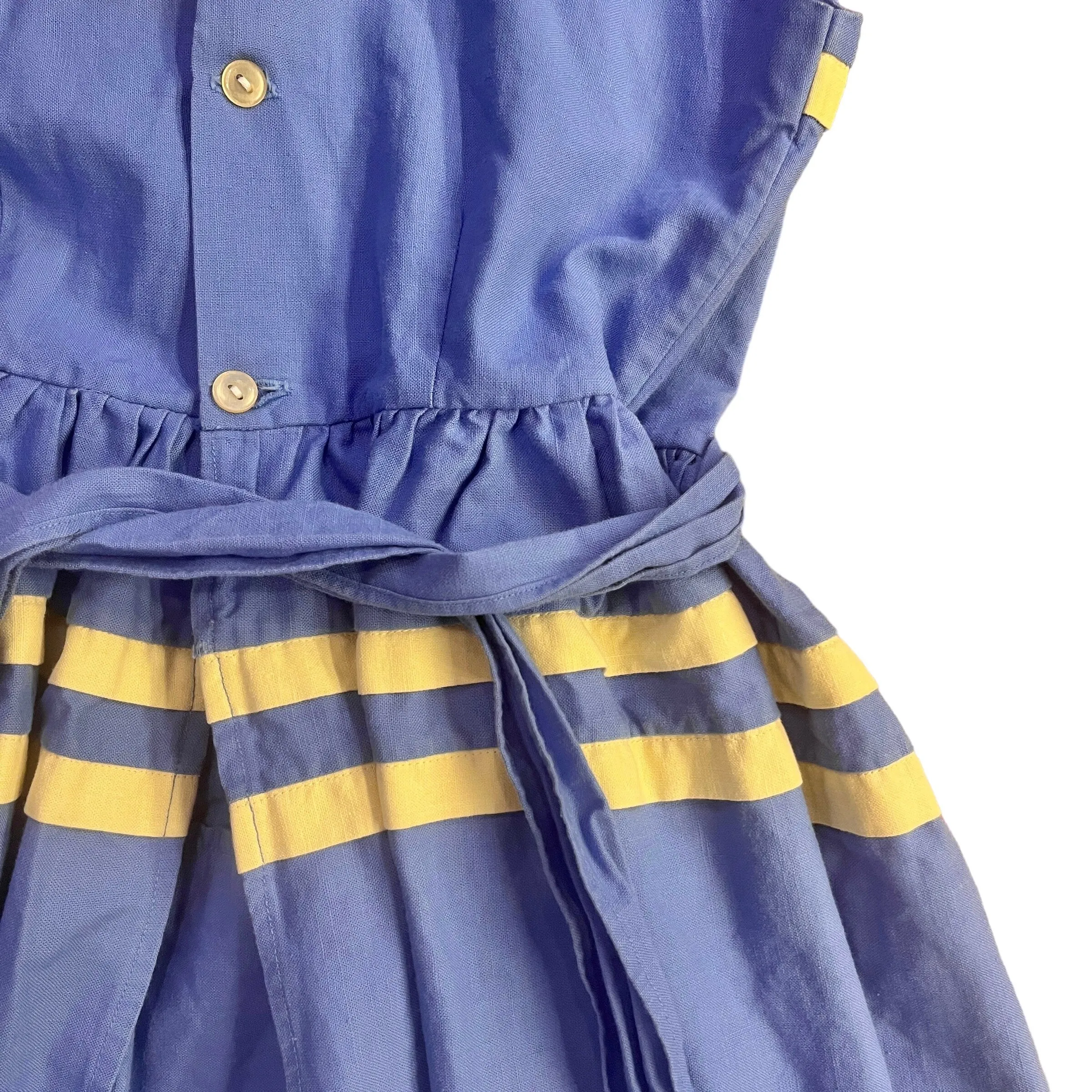 1960's Blue Dress/ Blouse / 5-6Y