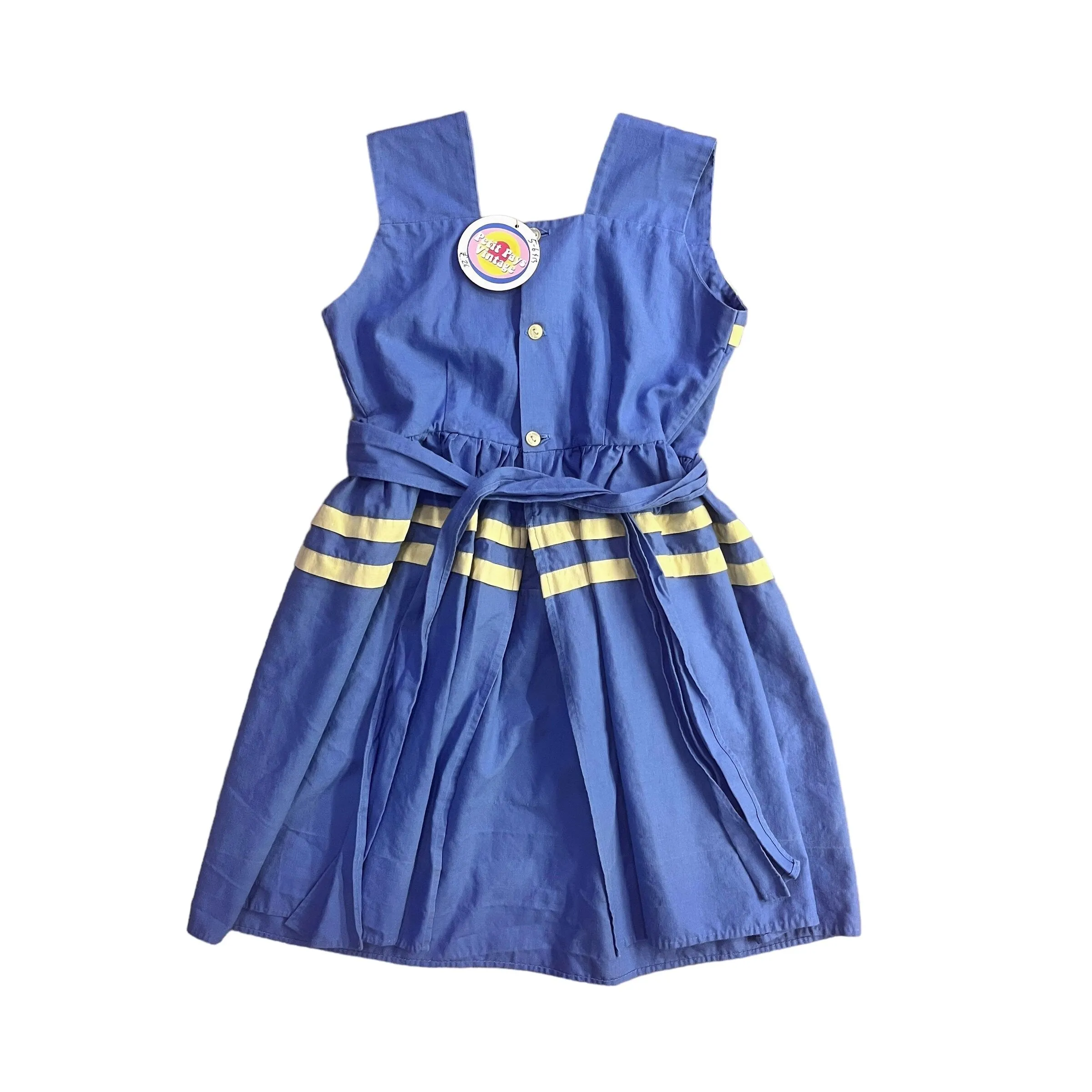 1960's Blue Dress/ Blouse / 5-6Y