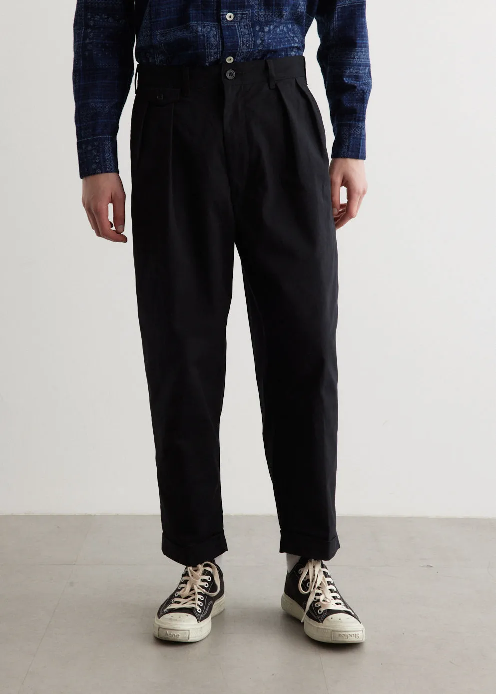 2Pleats Twill Pants