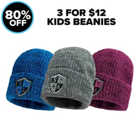 3 FOR $12 KIDS' BEANIES