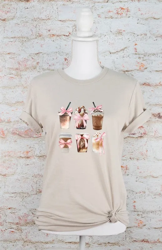 6 Coffee Ribbon Graphic Tee