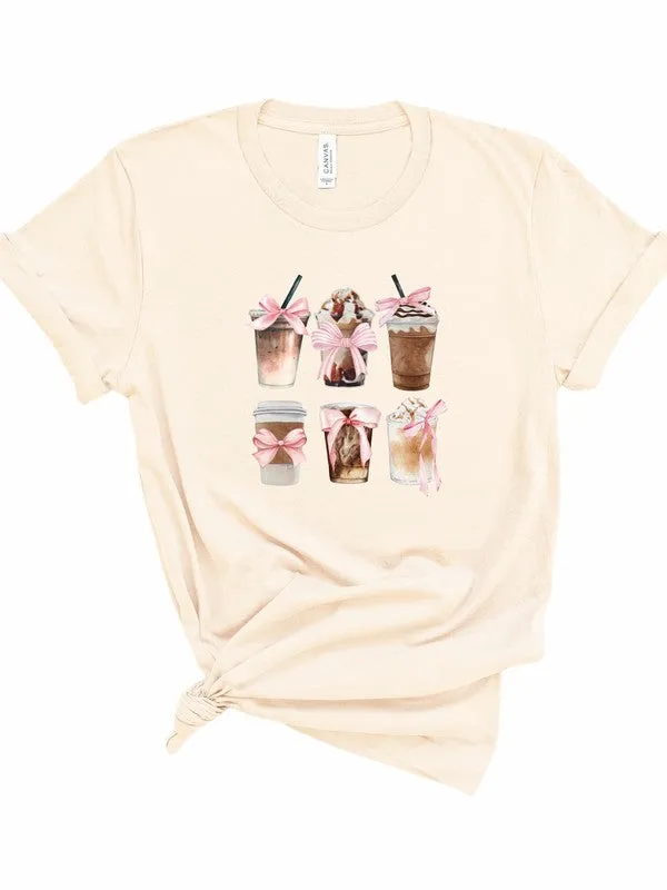 6 Coffee Ribbon Graphic Tee