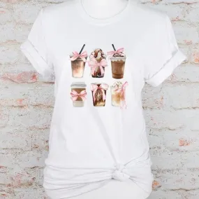 6 Coffee Ribbon Graphic Tee