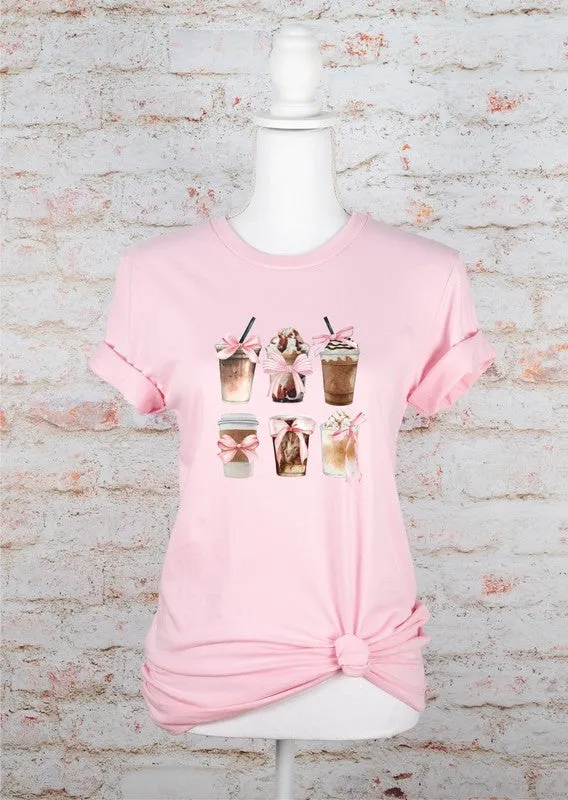 6 Coffee Ribbon Graphic Tee