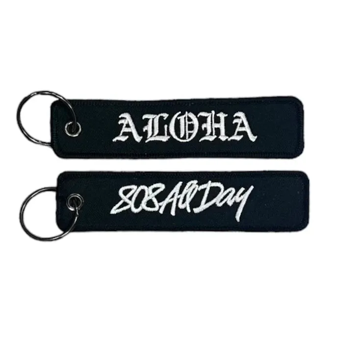 808ALLDAY Black Aloha OE Flight Tag