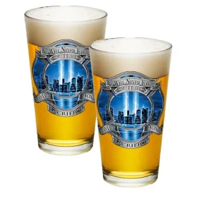 9/11 Firefighter Blue Skies Pint Glasses