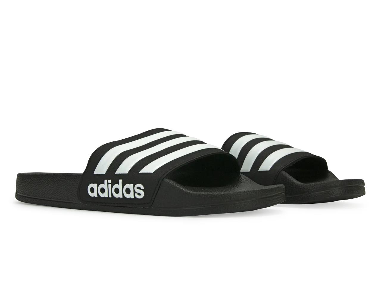 adidas Kids Adilette Shower Slides Black/White