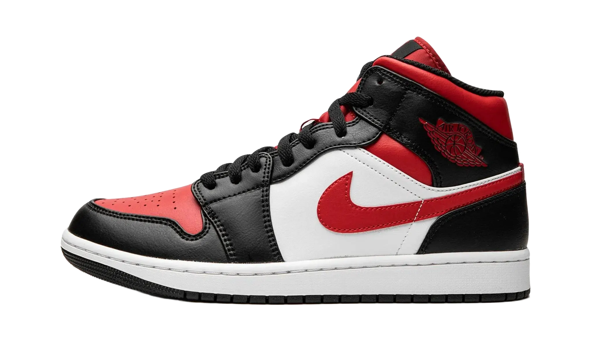 Air Jordan 1 Mid Black Fire Red