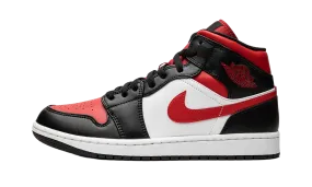 Air Jordan 1 Mid Black Fire Red