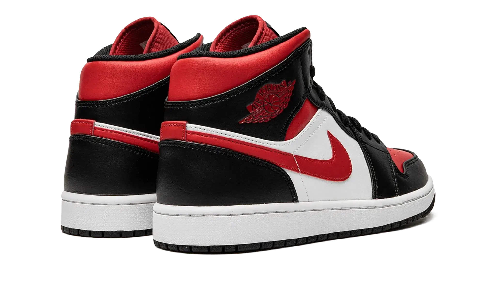 Air Jordan 1 Mid Black Fire Red