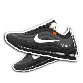 Air Max 97 Off-White "Black" Sneaker Sticker