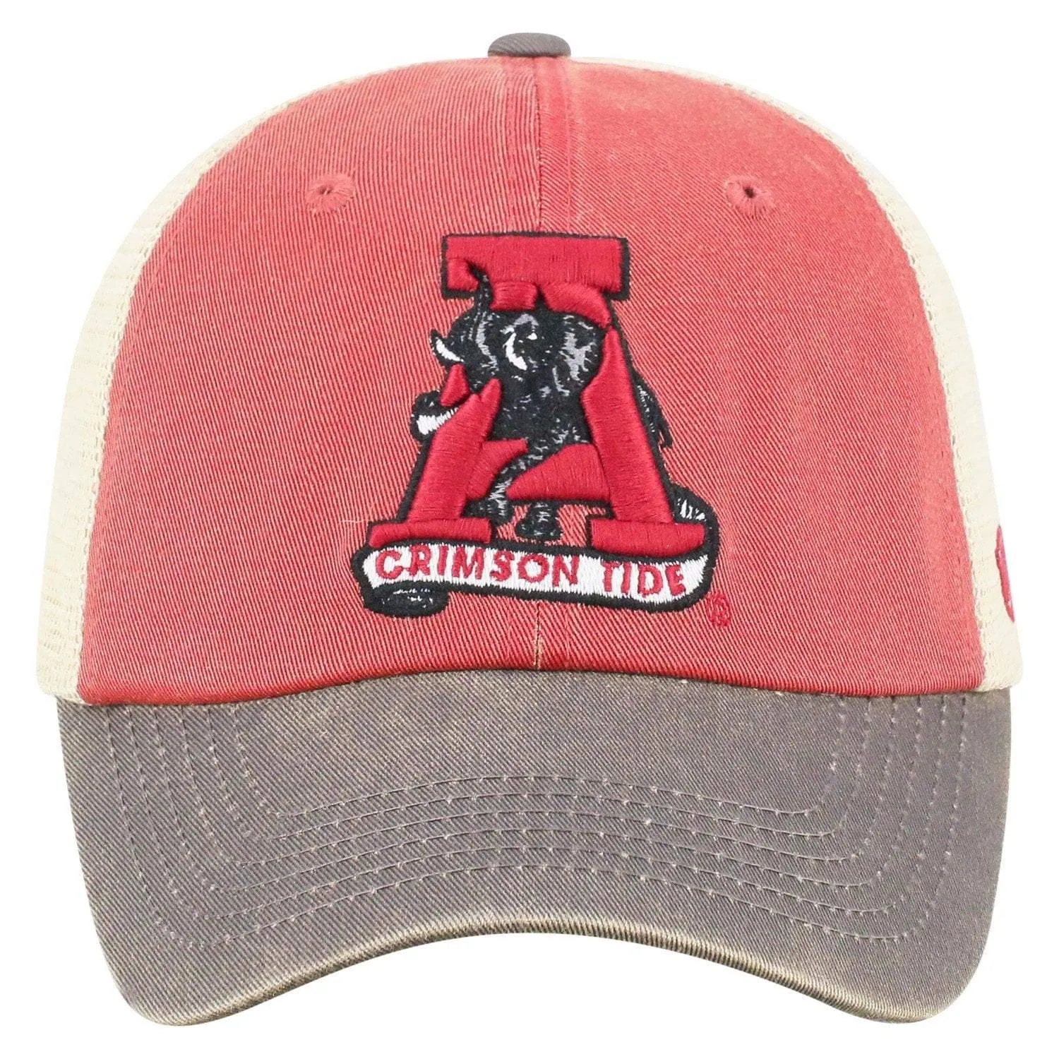 Alabama Crimson Tide TOW Red Offroad Retro Vault Logo Mesh Adj Hat Cap