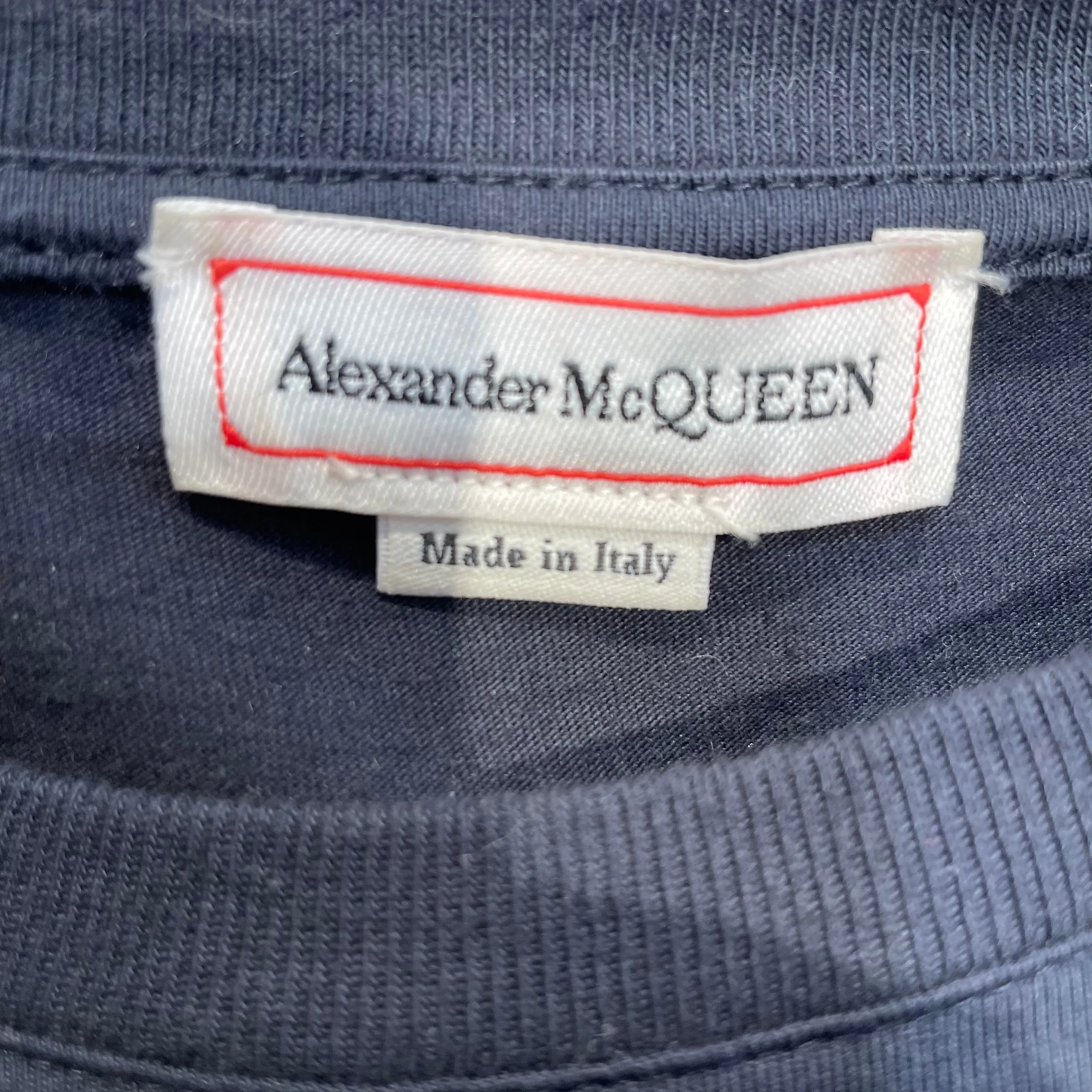 Alexander McQueen/T-Shirt/XL/Cotton/NVY/