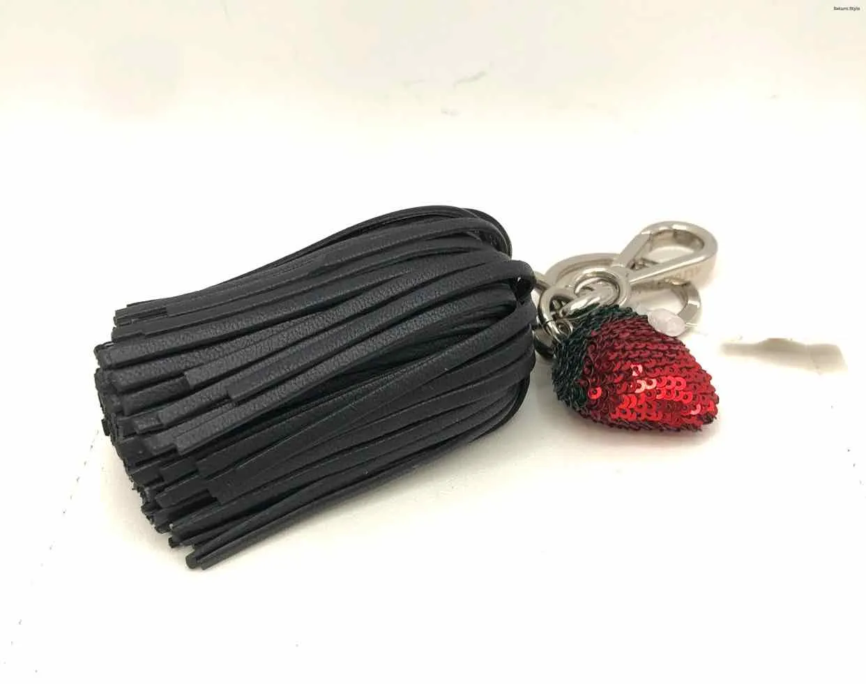 ALTUZARRA Black Red Leather Key Chain