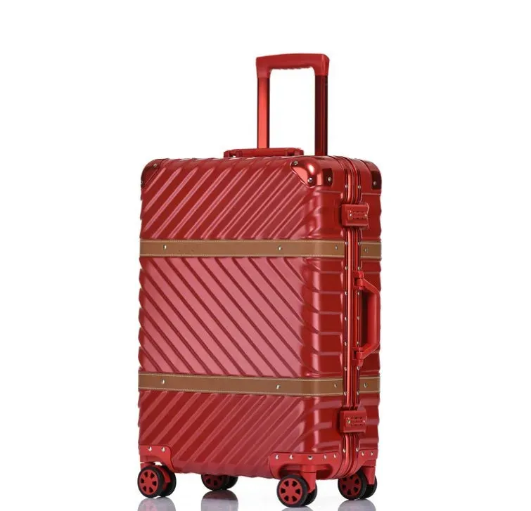 Aluminium Frame Spinner Wheel Hand Luggage Travel Bag Suitcase