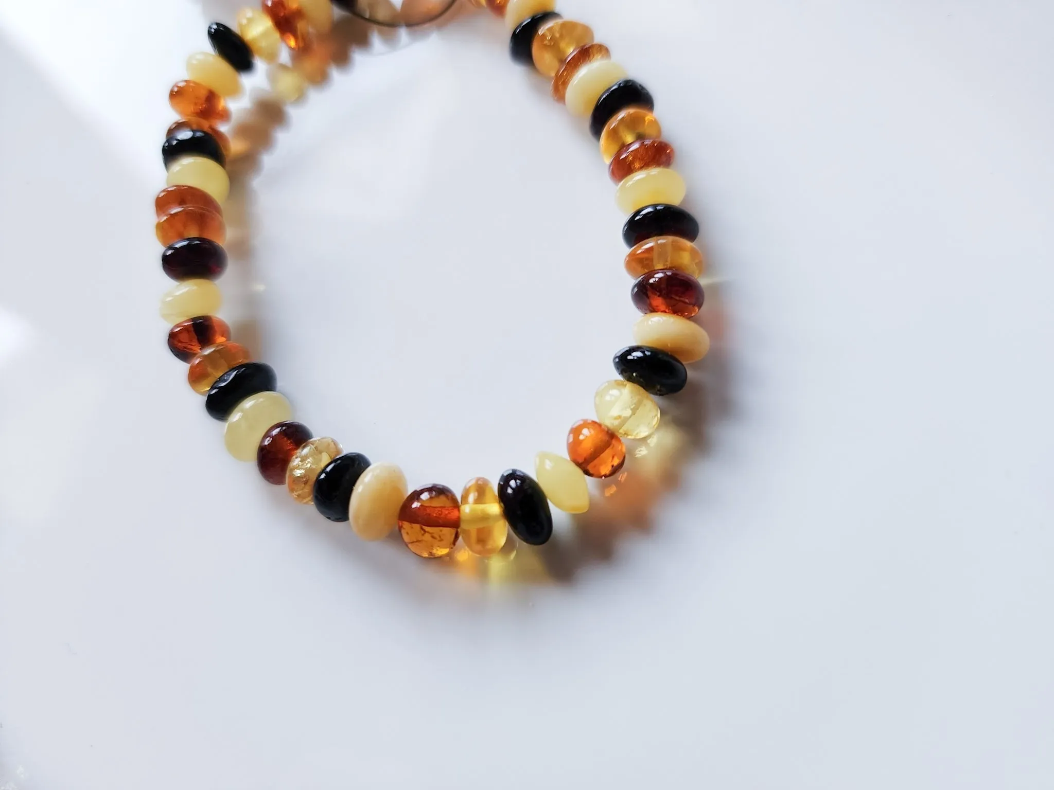 Amber Beaded Bracelet