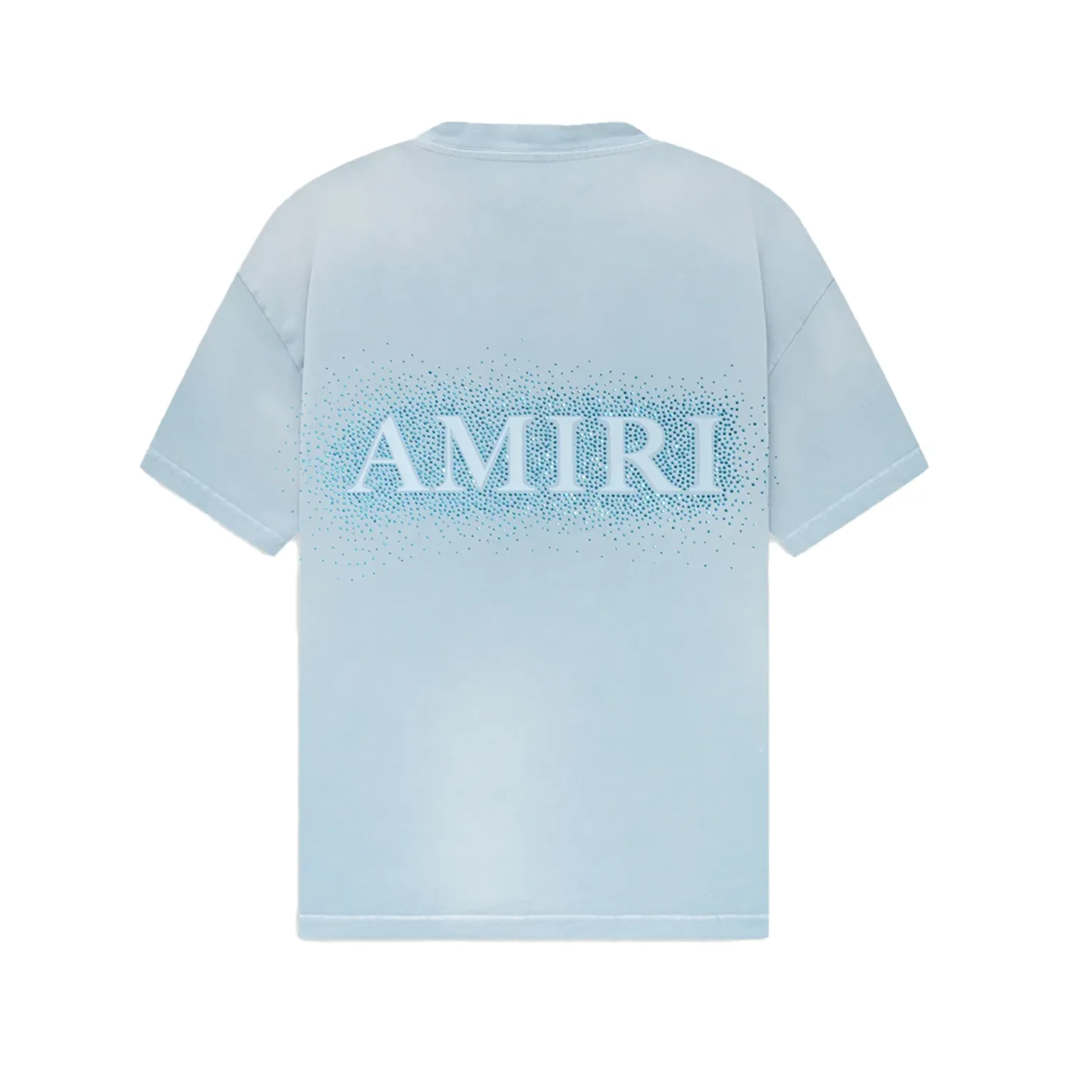 Amiri Crystal Burst Tee Ashley Blue