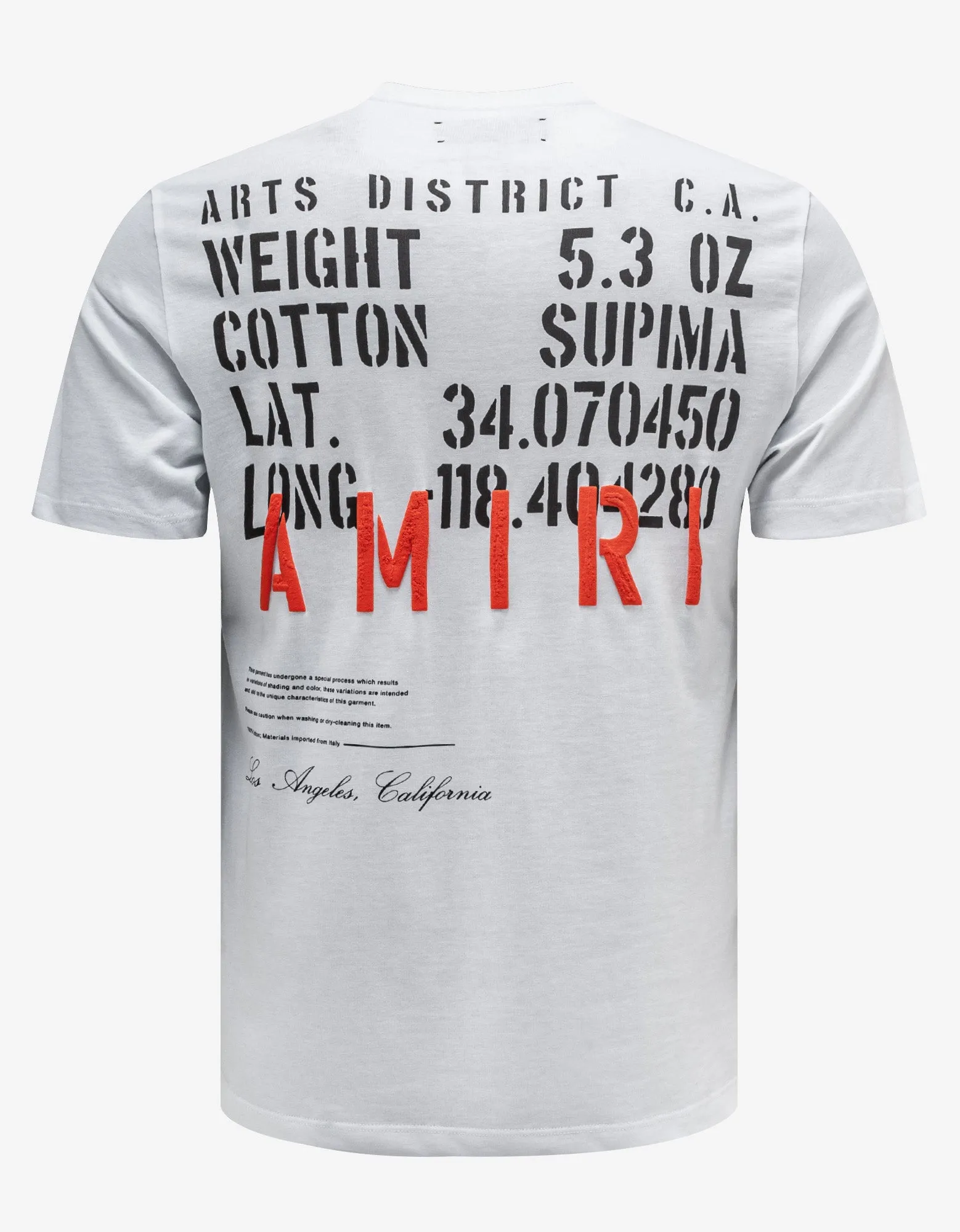 Amiri White Military Specs Stencil T-Shirt