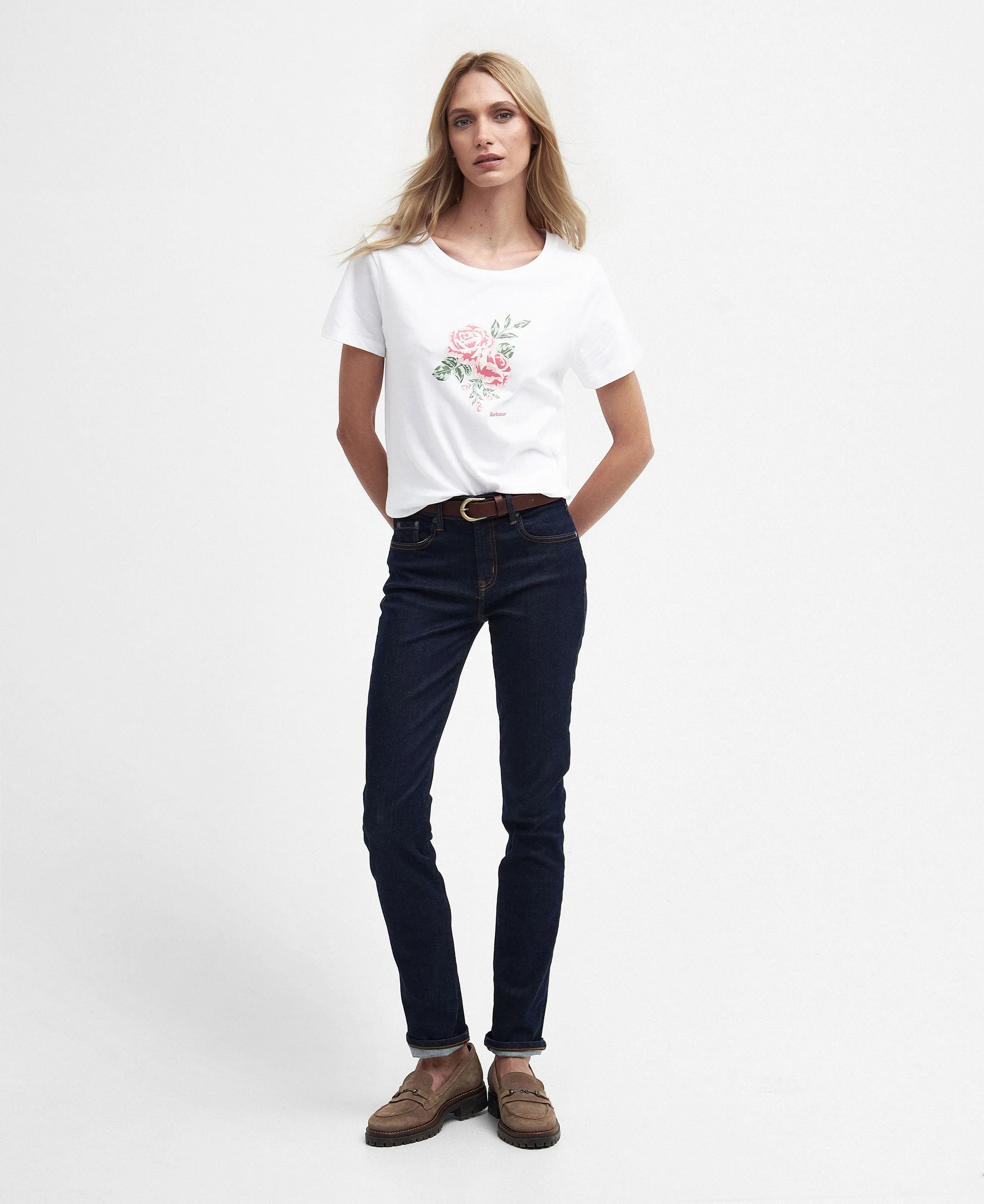 Angelonia Printed T-Shirt - Classic White