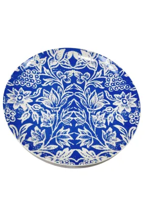 ANNA CHANDLER DINNER PLATE SET  CORNFLOWER BLUE