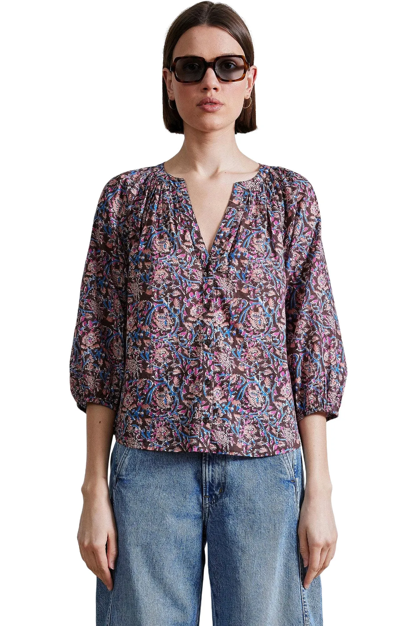 Apiece Apart Mitte Top in Bella Floral