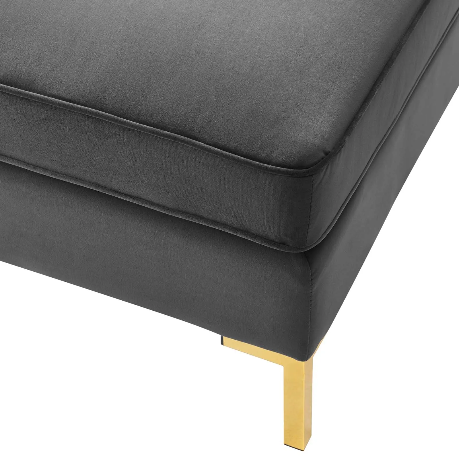 Ardent Performance Velvet Ottoman