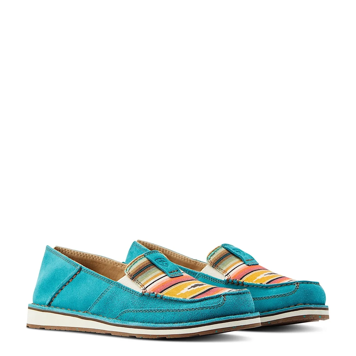 Ariat Womens Cruiser Teal Suede/Turq Serape