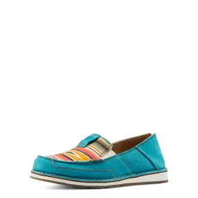 Ariat Womens Cruiser Teal Suede/Turq Serape