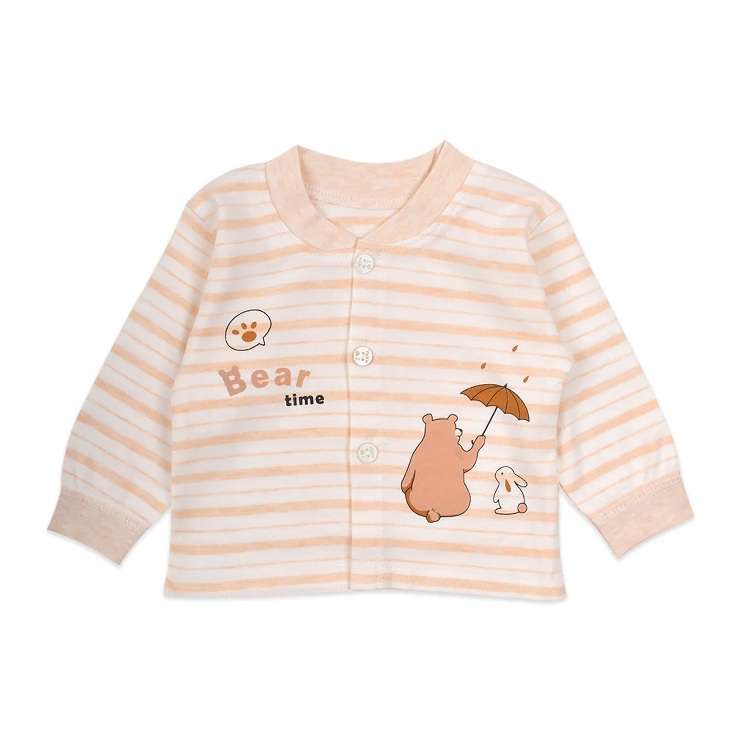 Baby Organic Cotton Co-ord Set- Peach | Bear