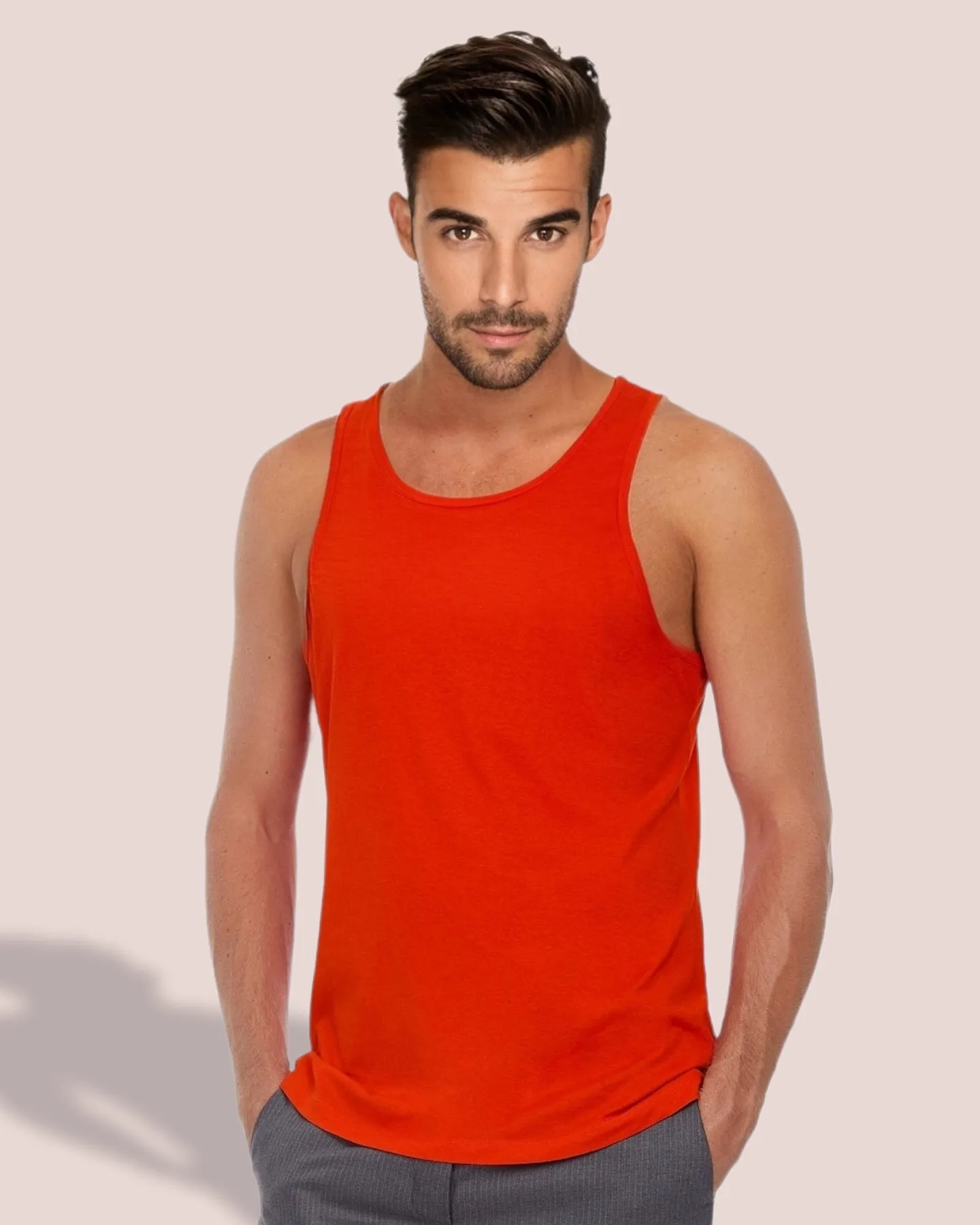 BAC TM072 ― Herren Bio-Baumwolle Tank Top - Weiß