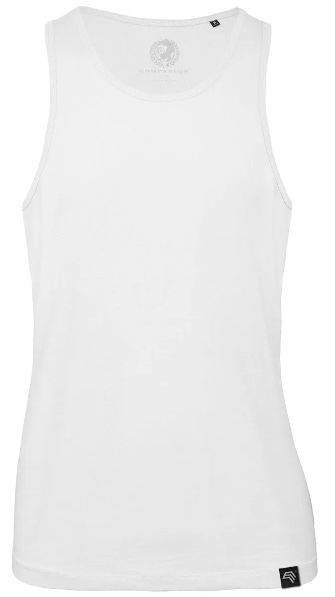 BAC TM072 ― Herren Bio-Baumwolle Tank Top - Weiß