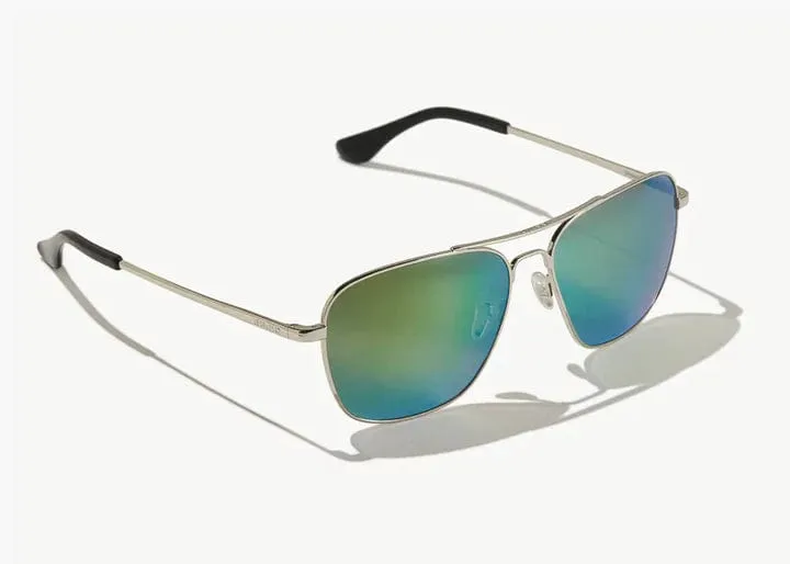 Bajio Snipes Polarized Sunglasses in Silver Gloss