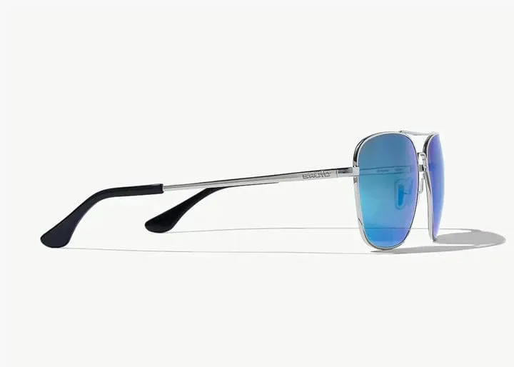 Bajio Snipes Polarized Sunglasses in Silver Gloss