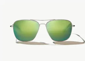 Bajio Snipes Polarized Sunglasses in Silver Gloss