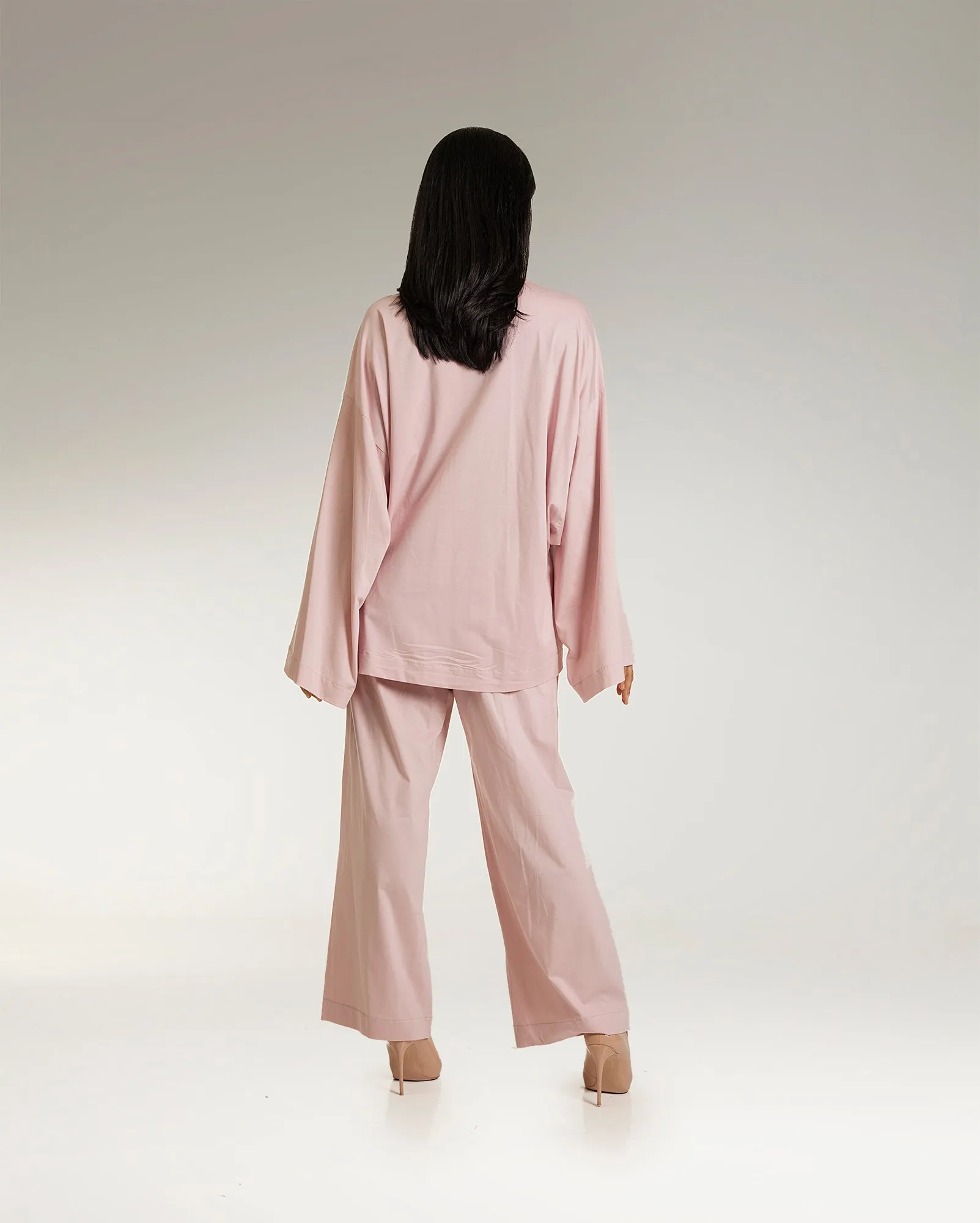 Baju Melayu Tidur (Dusty Pink Jersey)