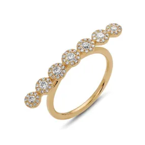 Bassali Modern Yellow Gold Line Ring