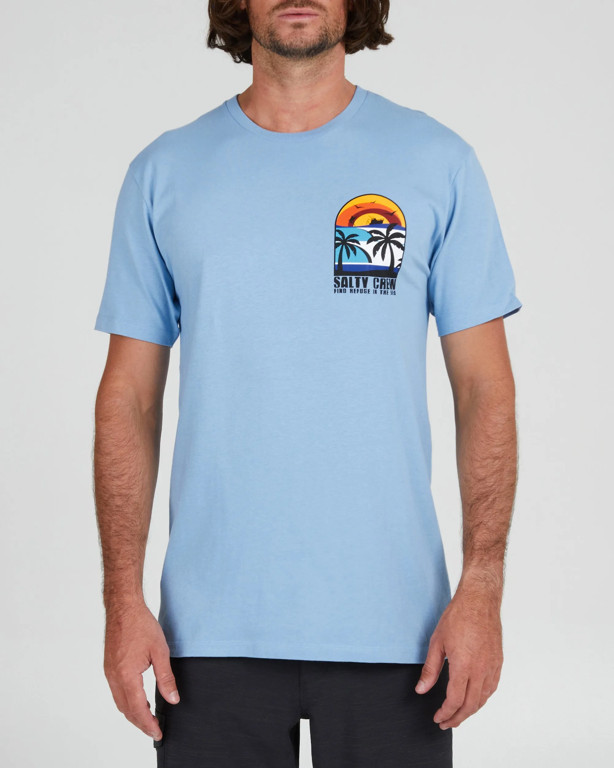 Beach Day Marine Blue S/S Premium Tee