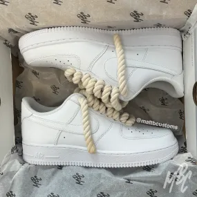 Beige Thicc Laces - Air Force 1 | UK 9