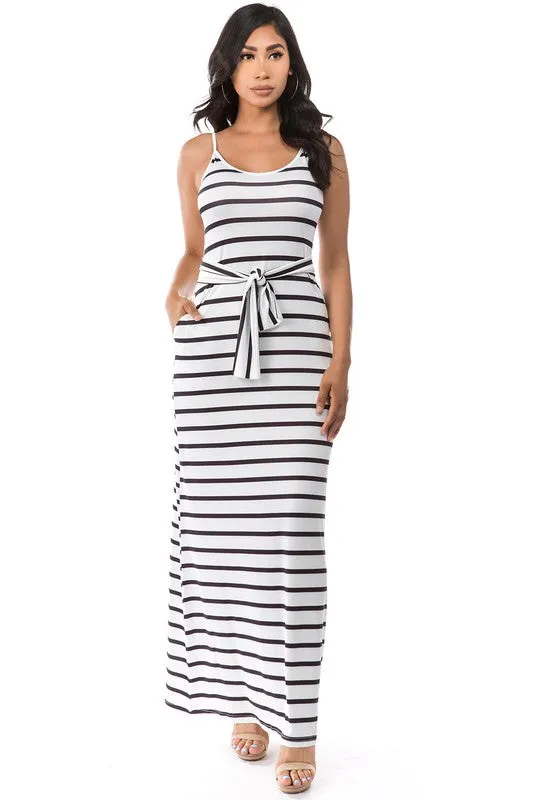 Better Together- Black and White Maxi Dress