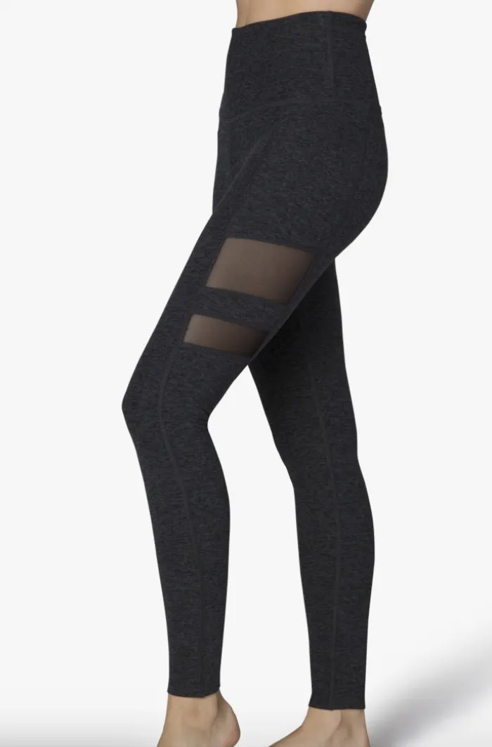 Beyond Yoga Iconic Silhouette Mesh Legging Black/Charcoal