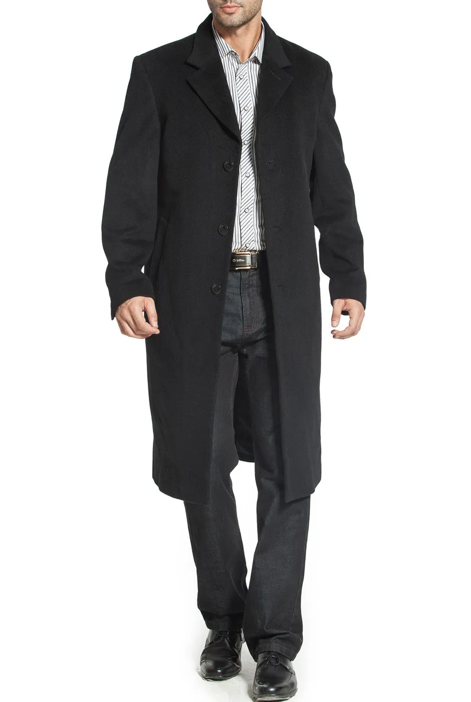 BGSD Men Henry Cashmere & Wool Blend Long Walking Coat