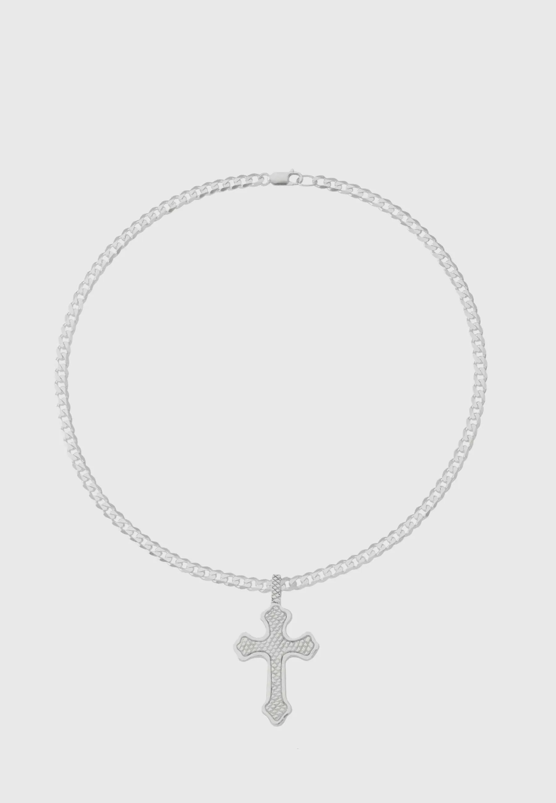 Big Cross Necklace - Silver