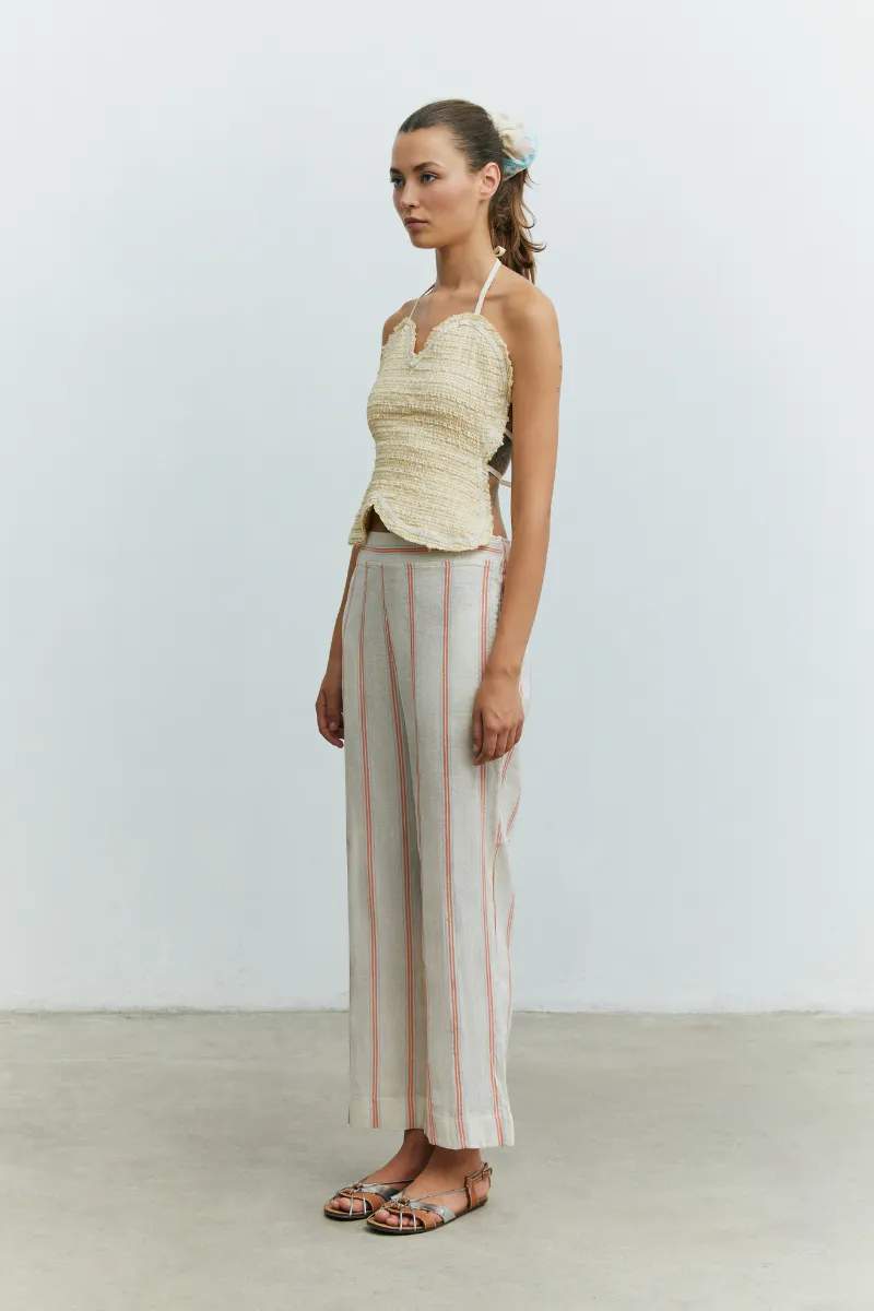 BIHAM STRIPED PANTS