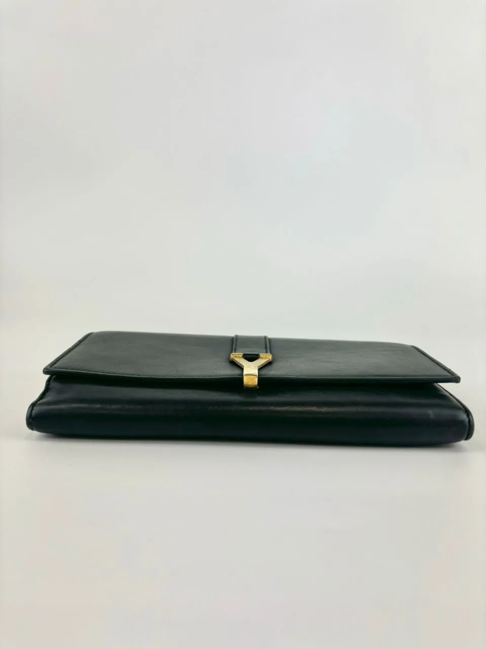 Black Leather Chyc Continental Wallet