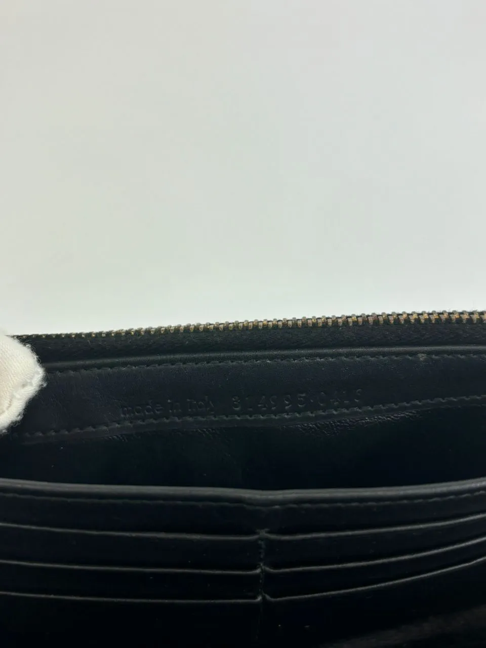 Black Leather Chyc Continental Wallet